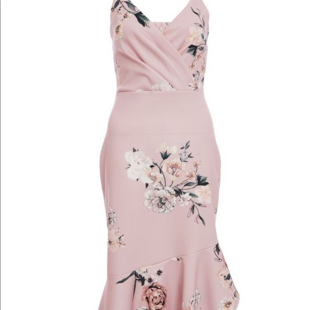 Quiz Pink Floral Dress